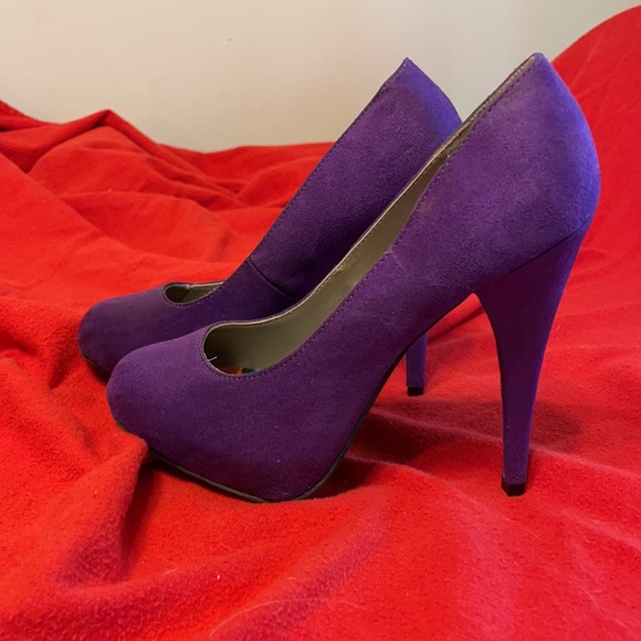 Purple Suede 5” Stilettos - Picture 10 of 10